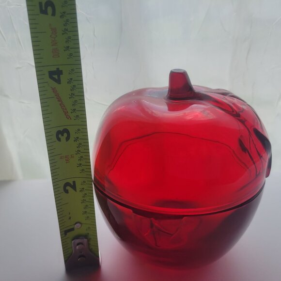 Partylite Red Apple Glass Tealight Votive  Candle Holder New - Picture 7 of 7